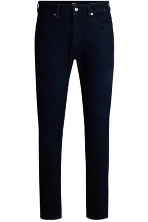 HUGO BOSS Delaware slim-fit jeans in dark-blue soft denim