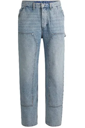HUGO BOSS Baggy-fit carpenter jeans in cotton denim