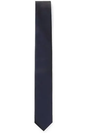 HUGO BOSS Silk-blend tie with a plain weave
