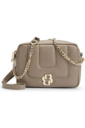 HUGO BOSS Quilted crossbody bag with Double B monogram hardware