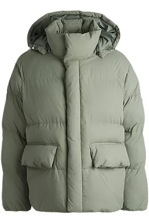 HUGO BOSS Water-repellent puffer jacket with Double B monogram