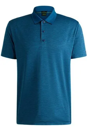 HUGO BOSS Quick-dry stretch-jersey polo shirt with logo detail