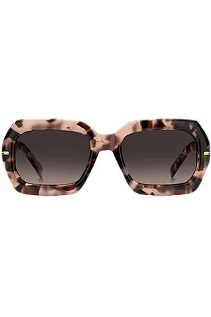 HUGO BOSS Pink-Havana sunglasses with gold-tone hinges
