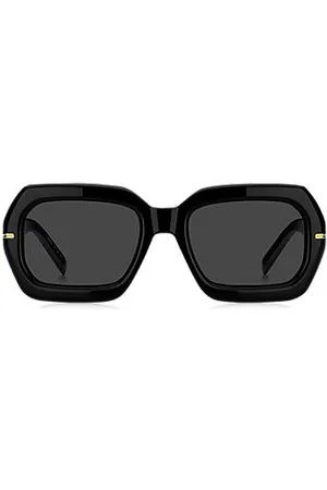 HUGO BOSS Acetate sunglasses with gold-tone hinges