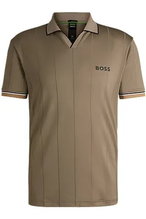 HUGO BOSS Active polo shirt with four-way stretch