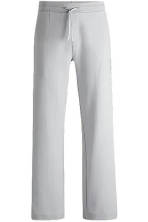 HUGO BOSS Tracksuit bottoms in a drop-needle cotton blend