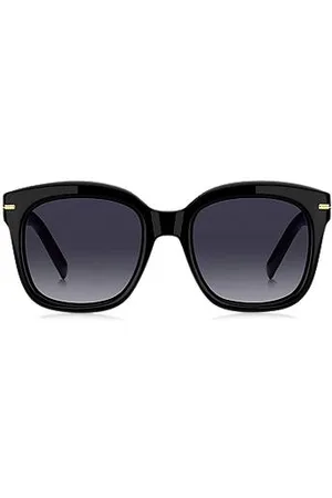 HUGO BOSS Acetate sunglasses with gold-tone hinges
