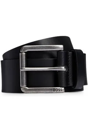 HUGO BOSS Leather belt with branded pin buckle
