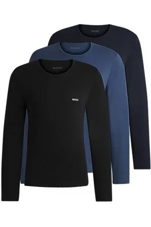 HUGO BOSS Three-pack of underwear T-shirts in cotton with logos