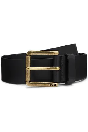 HUGO BOSS Leather belt with branded pin buckle