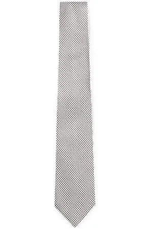 HUGO BOSS Patterned tie in Italian-made silk jacquard