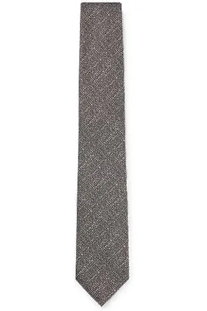 HUGO BOSS Mouliné tie in Italian silk jacquard