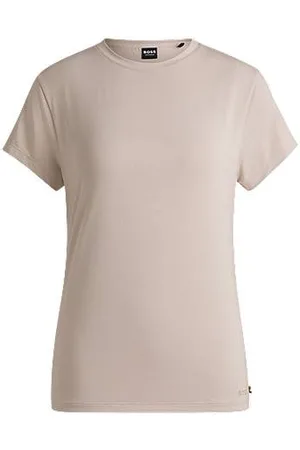 HUGO BOSS Stretch-jersey pyjama T-shirt with printed logo