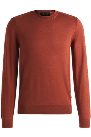 HUGO BOSS Regular-fit sweater in wool, silk and cashmere