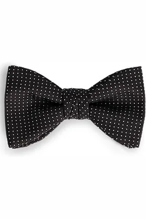 HUGO BOSS Silk bow tie with micro dots