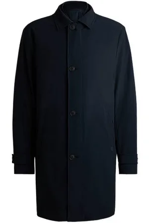 HUGO BOSS Travel-friendly stretch-softshell coat with detachable inner gilet