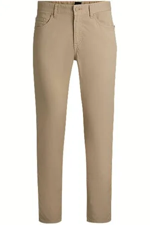 HUGO BOSS Maine regular-fit trousers in stretch-cotton twill