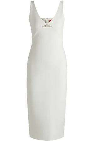HUGO BOSS Bodycon midi dress with cut-out detail