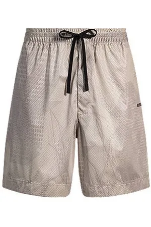 HUGO BOSS Active laminated-mesh shorts with all-over print
