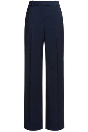 HUGO BOSS Regular-fit trousers in micro-check virgin wool