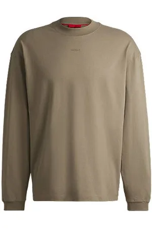 HUGO BOSS Cotton-jersey relaxed-fit T-shirt with logo print