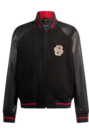HUGO BOSS X Creation of the Gods varsity jacket with embroidery