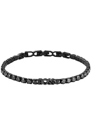 HUGO BOSS Chain tennis bracelet with crystals