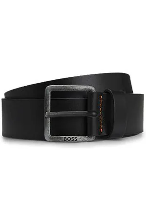 HUGO BOSS Leather belt with logo buckle