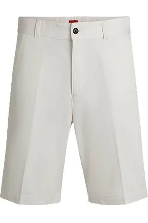 HUGO BOSS Regular-fit shorts with slim leg and buttoned pockets