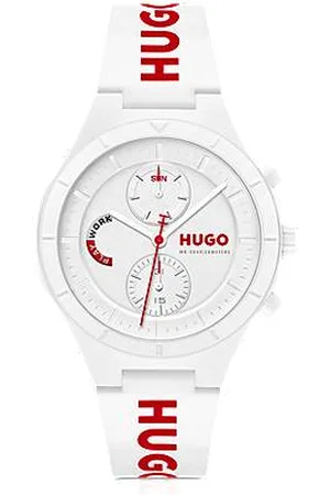 HUGO BOSS Watch with silicone logo strap