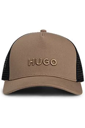 HUGO BOSS Cotton-twill cap with mesh panels