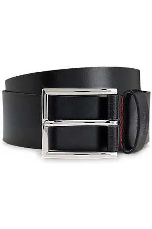 HUGO BOSS Leather belt with logo keeper