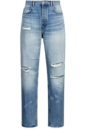 HUGO BOSS Baggy-fit jeans in stonewashed denim