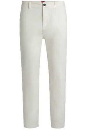 HUGO BOSS Slim-fit trousers in cotton twill