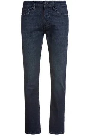 HUGO BOSS Delaware slim-fit jeans in dark-blue denim