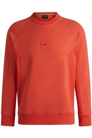 HUGO BOSS Cotton-blend sweatshirt with stretch