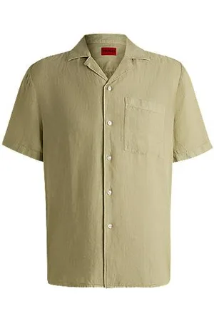 HUGO BOSS Relaxed-fit multi-occasional shirt in linen
