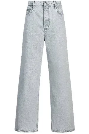 HUGO BOSS Wide-leg jeans in stonewashed denim