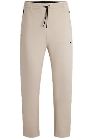HUGO BOSS Cotton-blend tracksuit bottoms with stretch