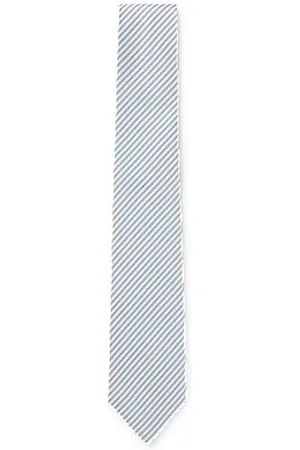 HUGO BOSS Italian-silk tie with diagonal stripe