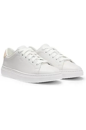 HUGO BOSS Leather trainers with suede backtab