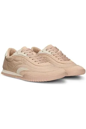 HUGO BOSS Low-top trainers in fabric and suede