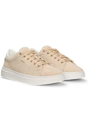 HUGO BOSS Suede trainers with leather backtab