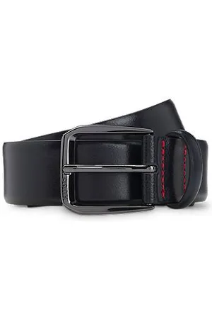 HUGO BOSS Italian-leather belt with branded buckle
