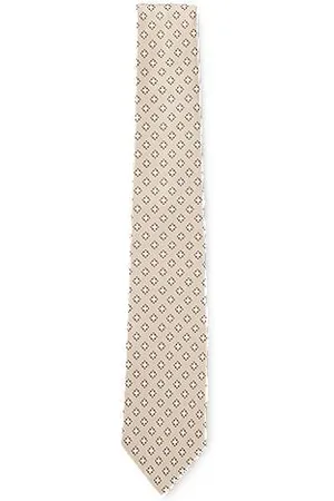 HUGO BOSS Patterned tie in Italian-made silk jacquard