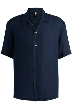 HUGO BOSS Relaxed-fit shirt in linen