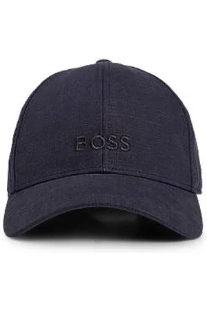 HUGO BOSS Linen cap with embroidered logo