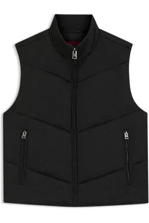 HUGO BOSS Water-repellent gilet in padded satin