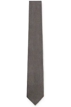 HUGO BOSS Silk tie with micro pattern