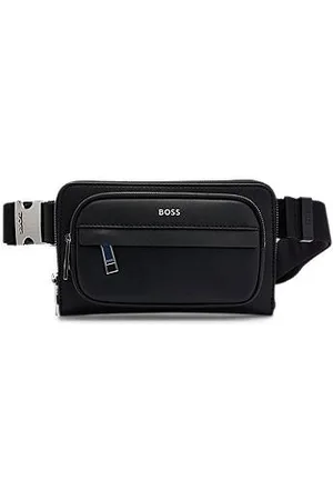 HUGO BOSS Structured crossbody bag with branded trims